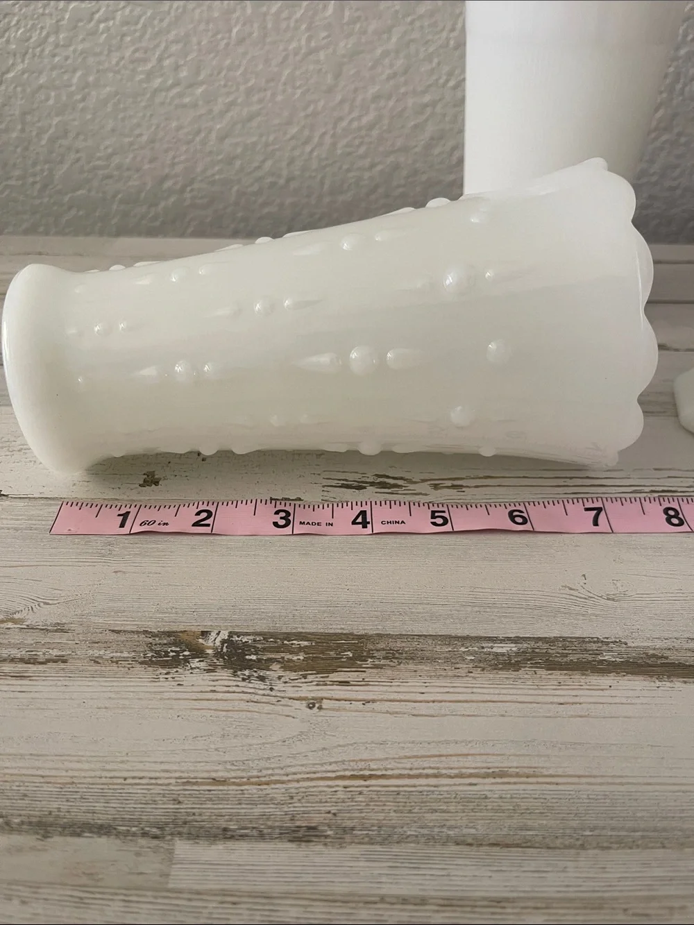 Vintage White Milk Glass Bud Vase Lot Set of 3